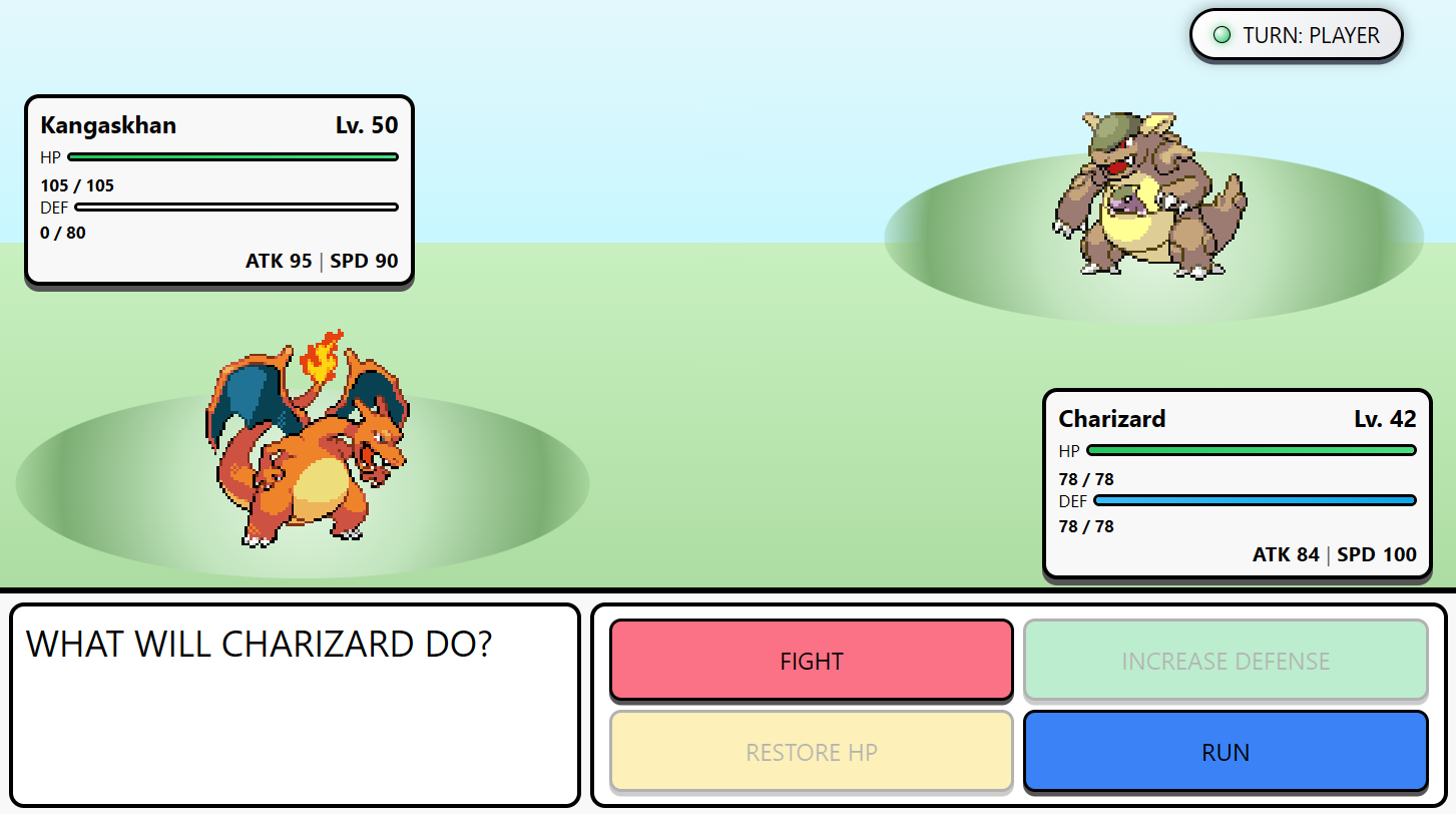 Pokémon Turn-Based Battle